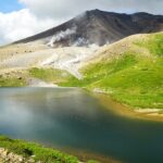 Asahidake and Sugatami Pond in Summer, Hokkaido, Japan