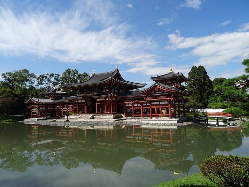 The Phoenix Hall of Byodo-in, Kyoto.