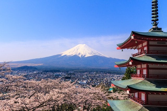 Mount Fuji and Chureito Pagoda
