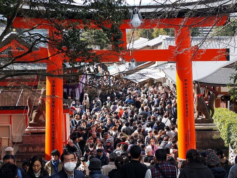 Crowds in Japan