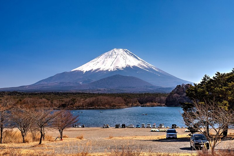 An amazing view of Mount Fuji.