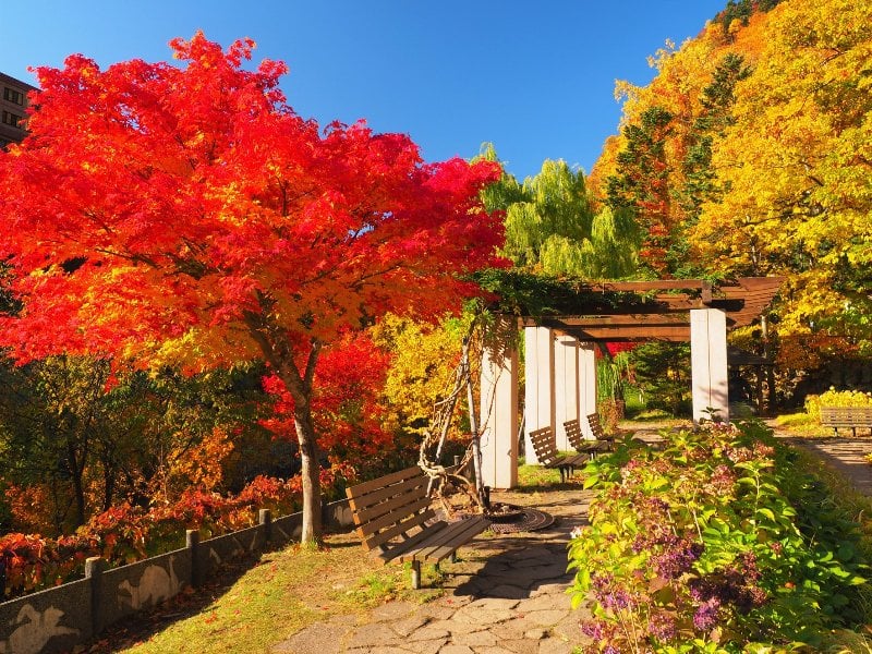 Jozankei Futami Park in Autumn